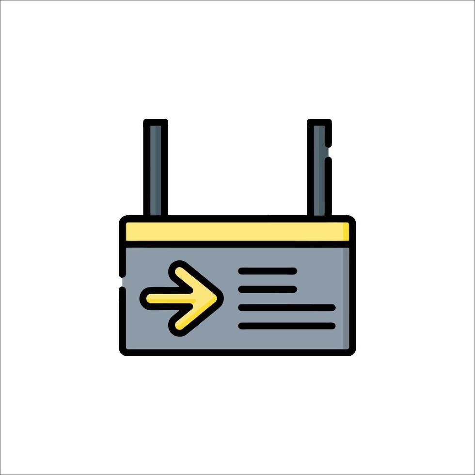A router icon with an arrow pointing to it vector