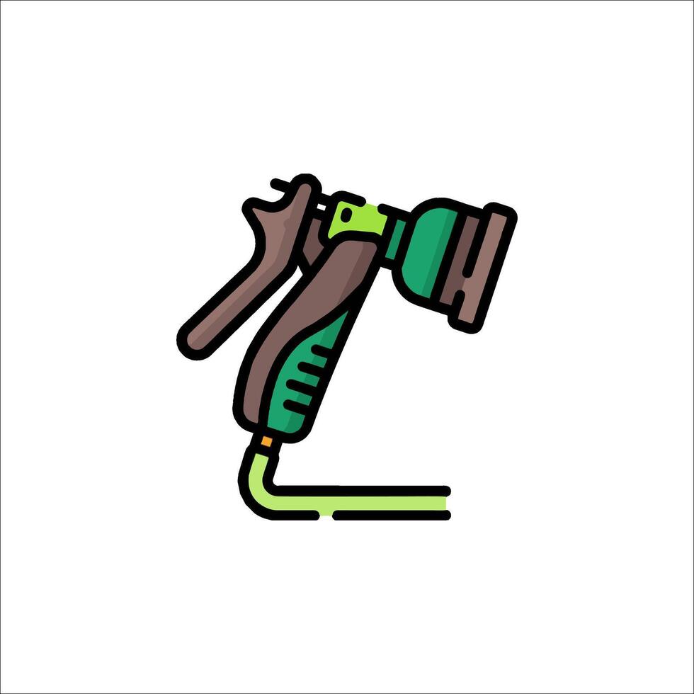 Spray gun icon illustration vector