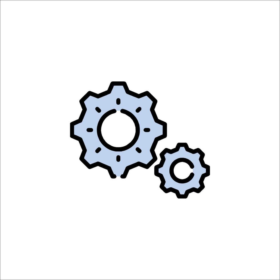 Gears icon illustration vector
