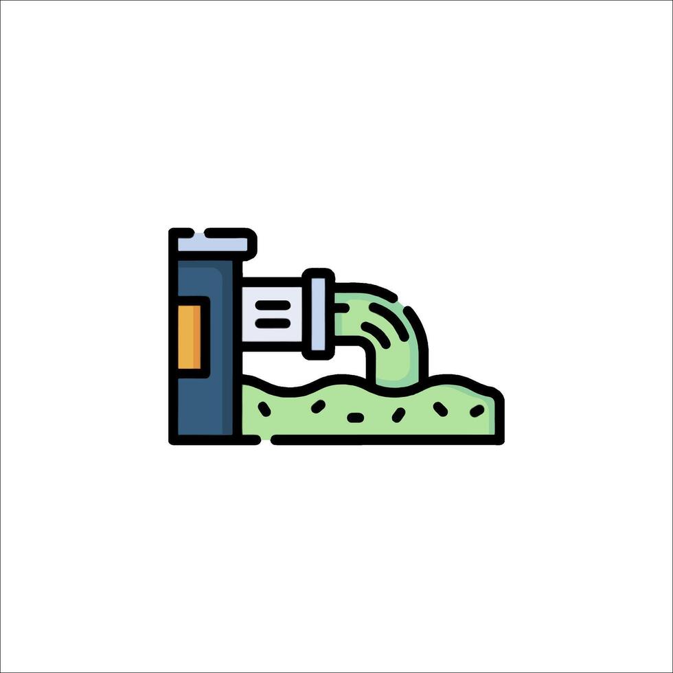 A machine with a green liquid coming out of it vector