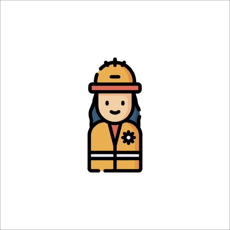 Firefighter icon illustration vector