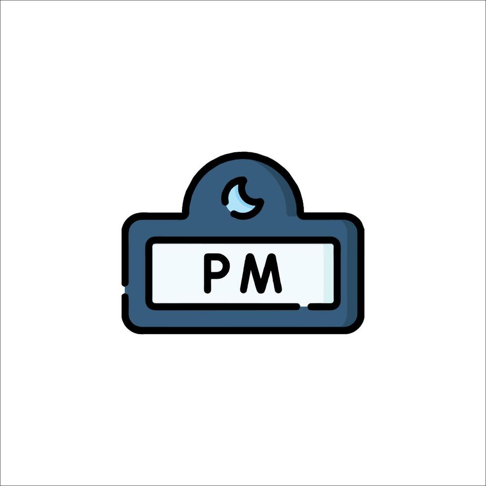 Pm icon, illustration vector