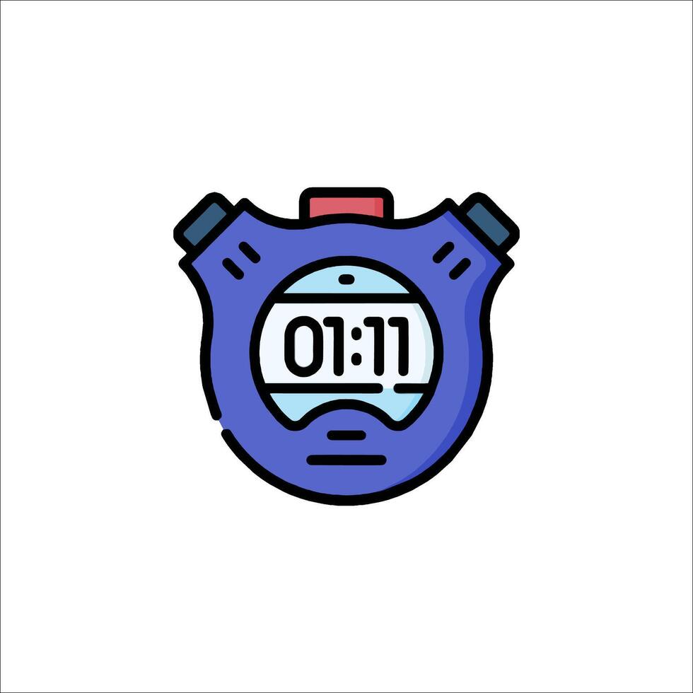 A stopwatch icon on a white background vector