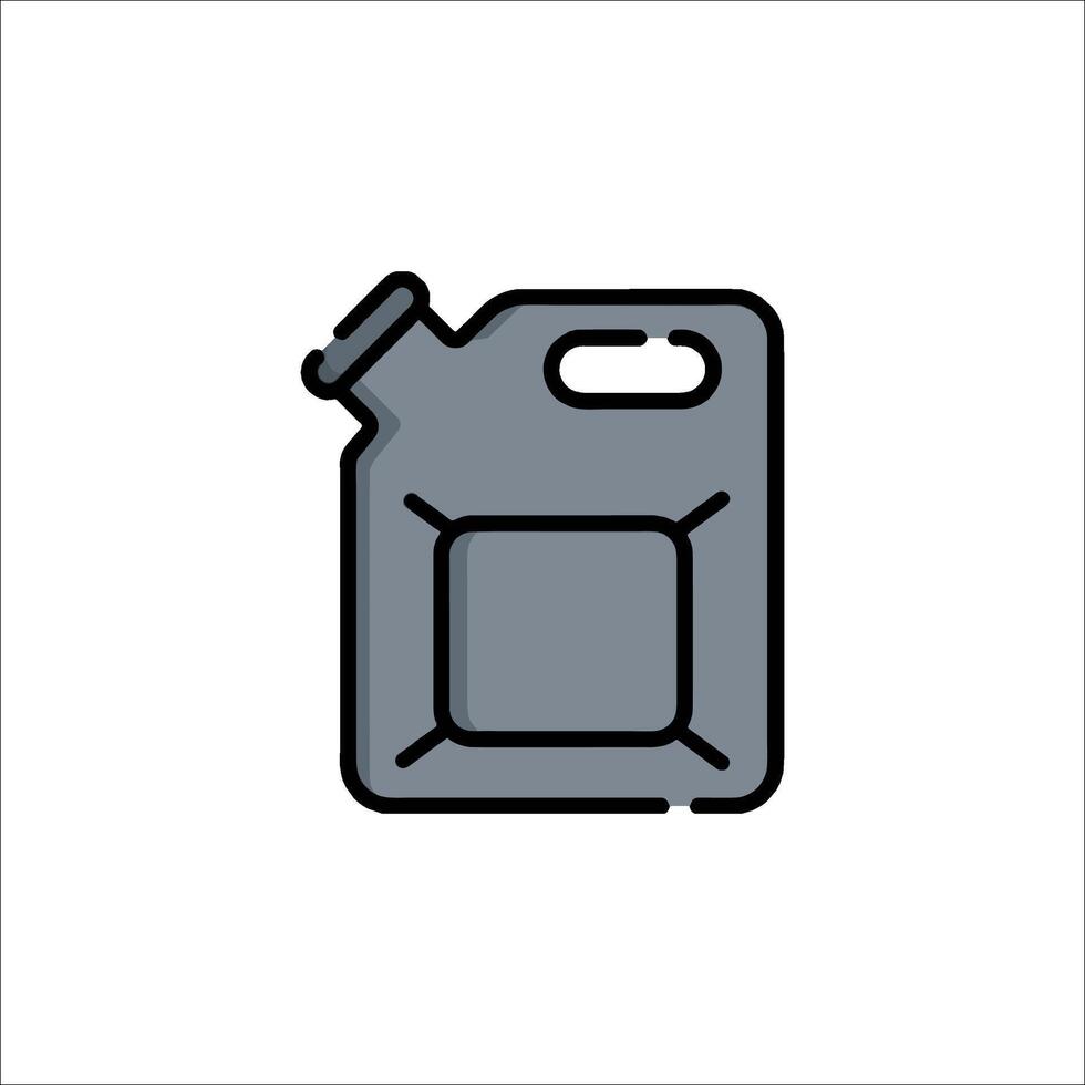 A can of gasoline icon on a white background vector