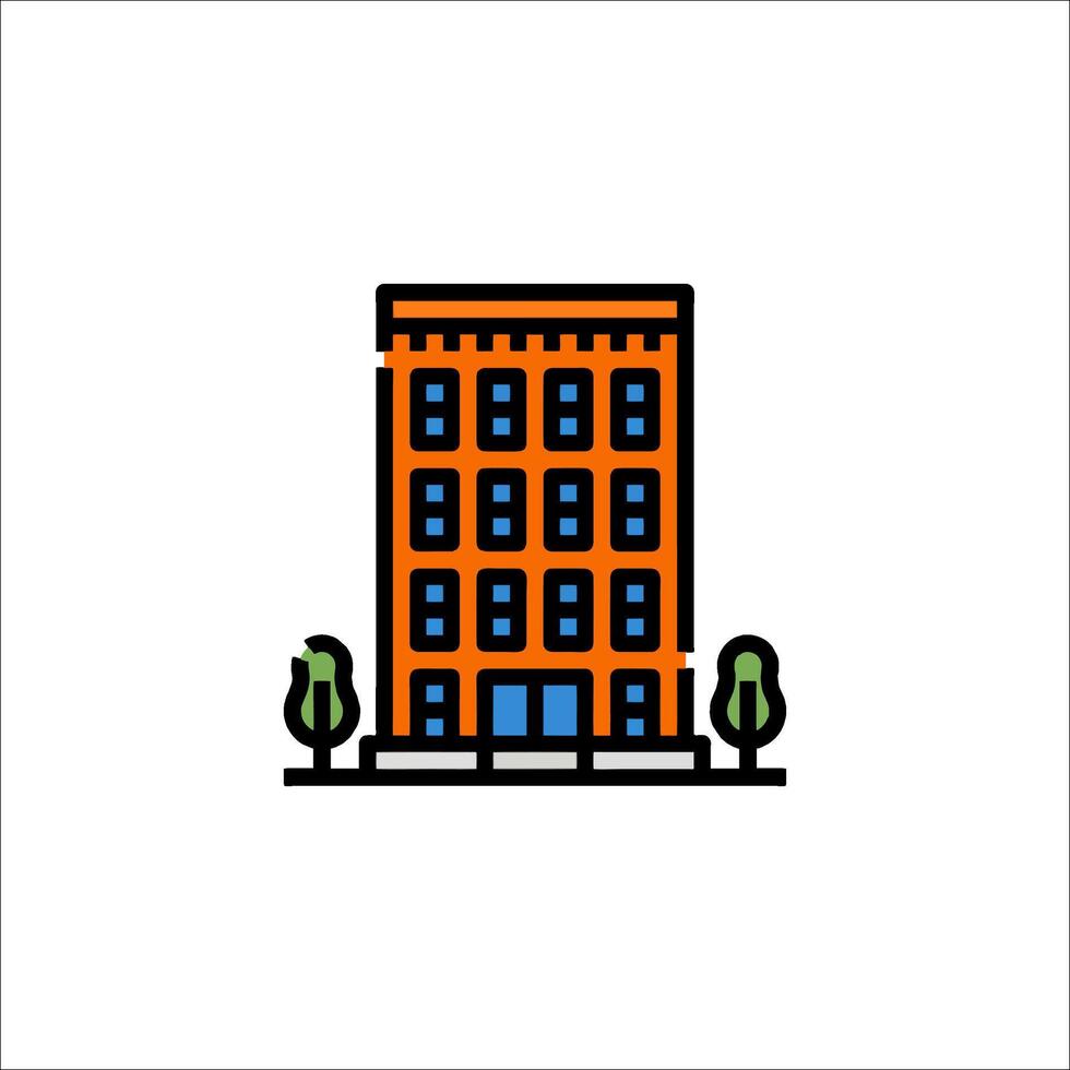 Building icon illustration vector