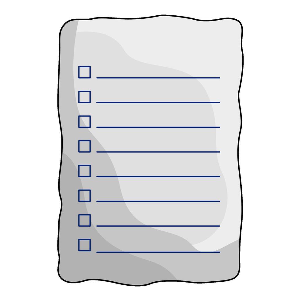 illustration of Paper Checklist vector
