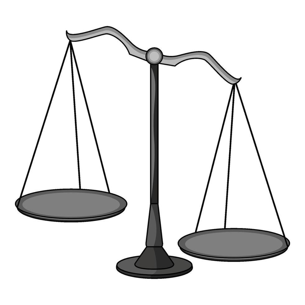 illustration of balance scale vector