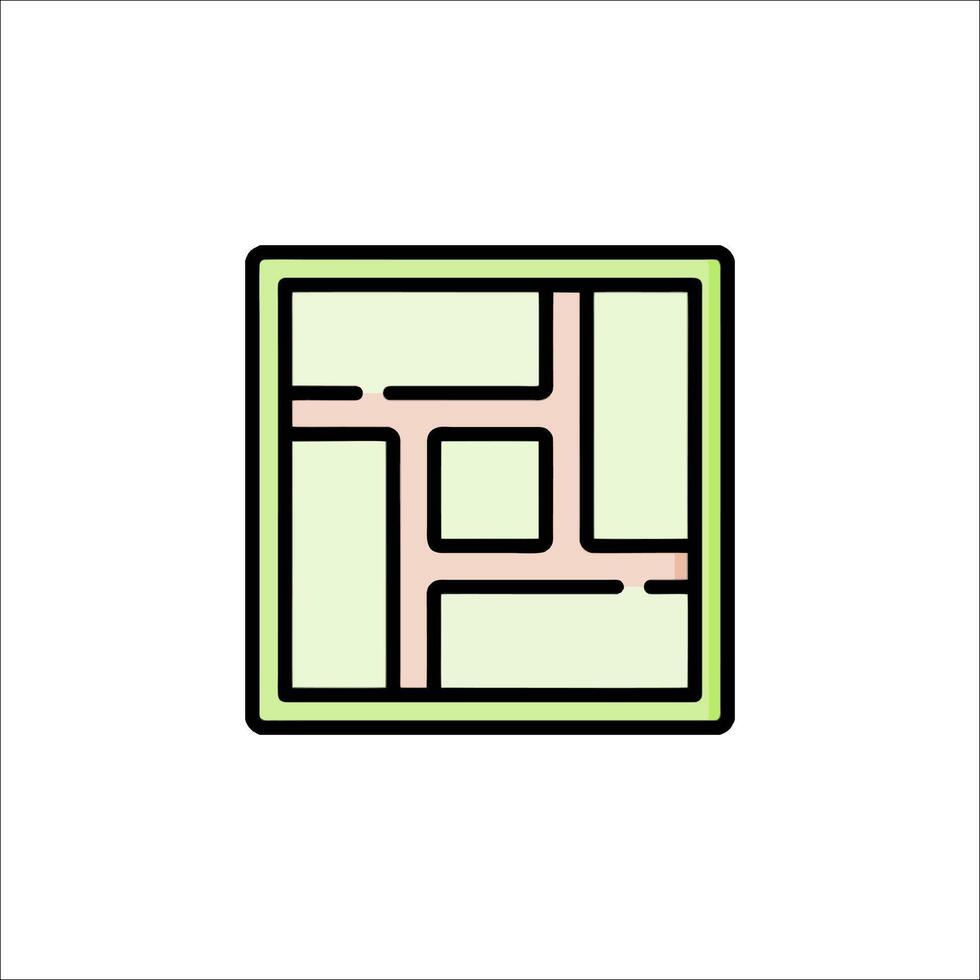 A square with a square in it vector