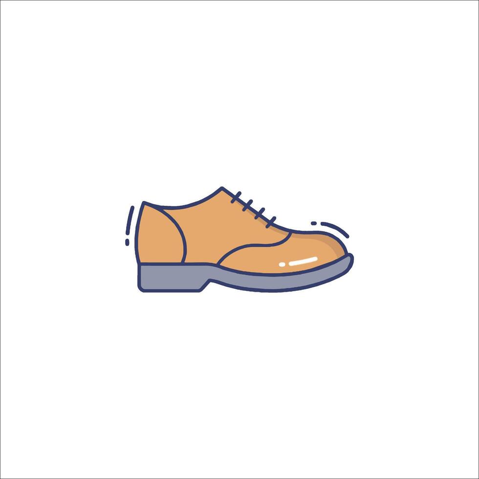 A shoe icon with a man's shoe on it vector