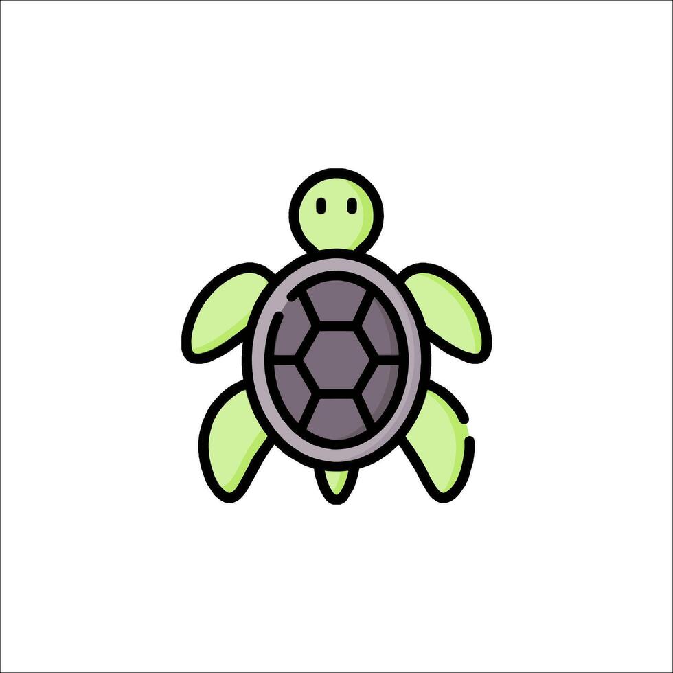 A turtle icon on a white background vector