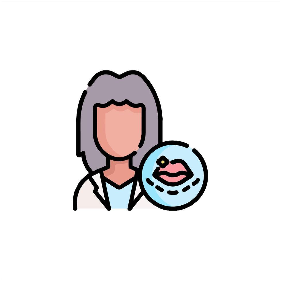 A woman holding a plate with a piece of food vector