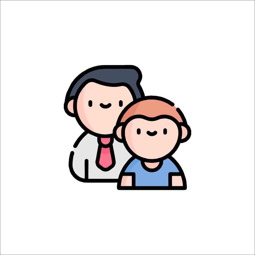 A cartoon man and woman are standing next to each other vector