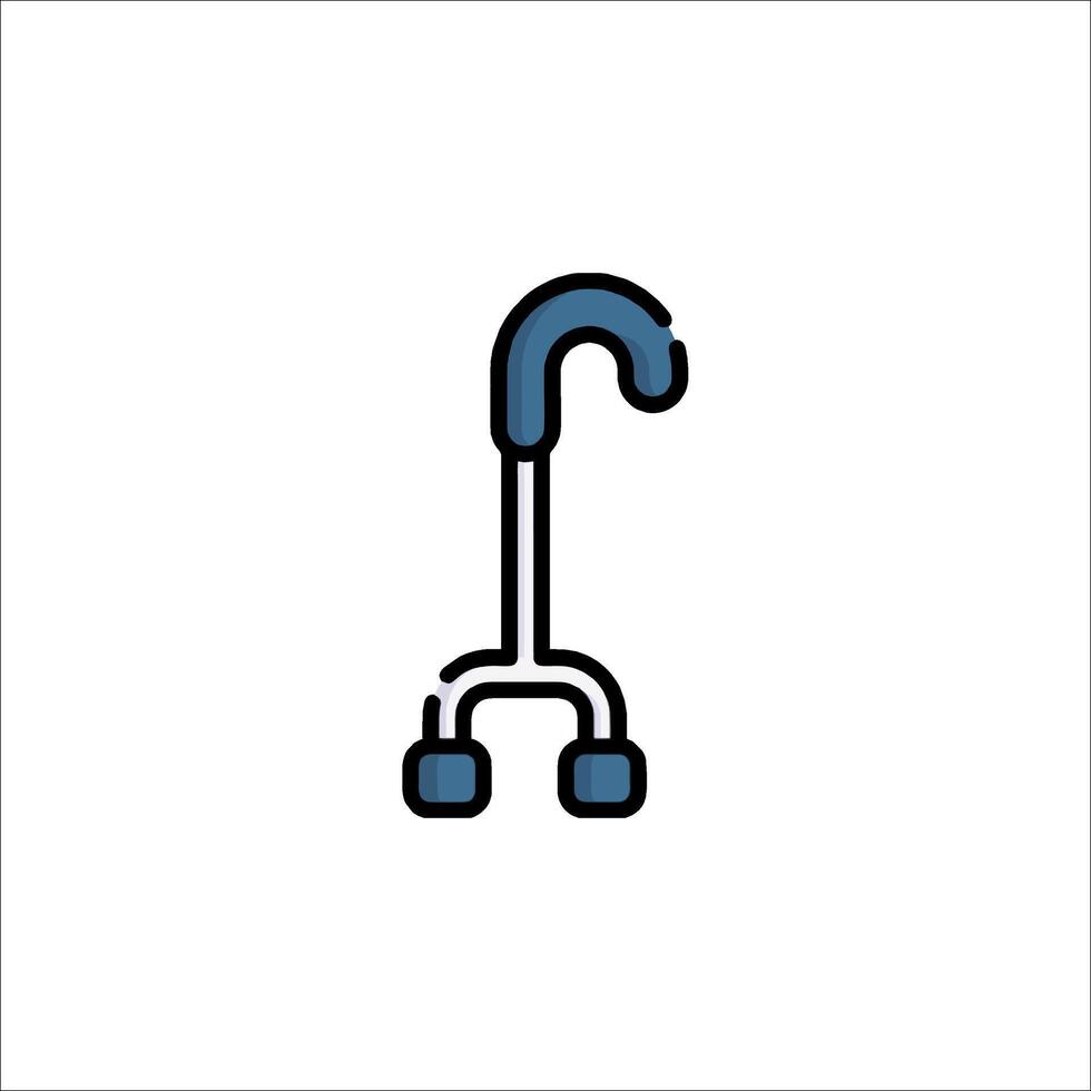 A blue umbrella icon on a white background vector