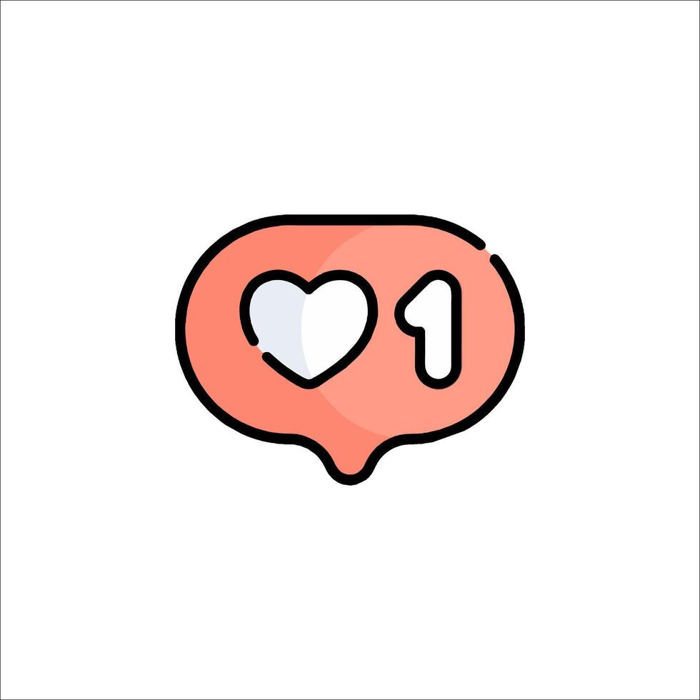A speech bubble with the number one in it vector