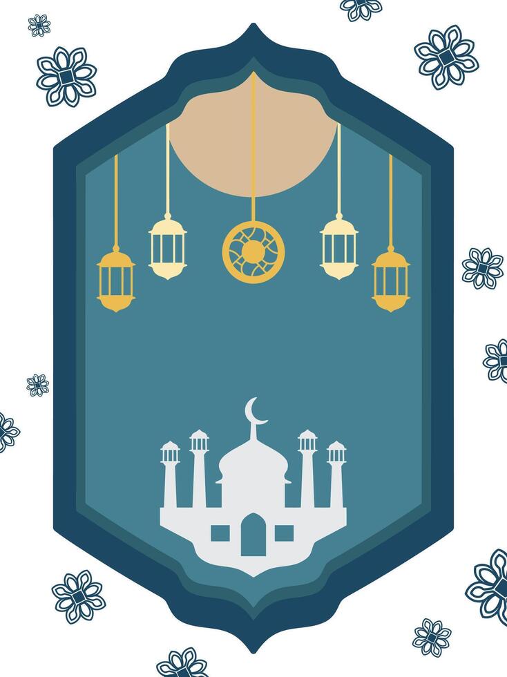 Ramadan Kareem, greeting card vector
