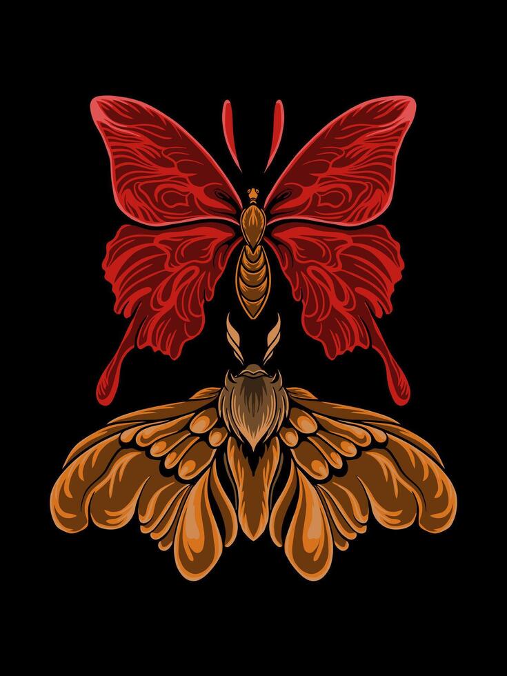 butterfly cool illustration vector