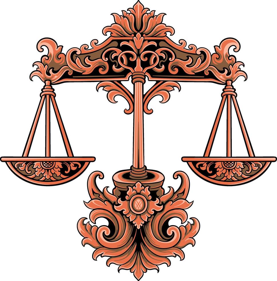 libra zodiac illustration vector