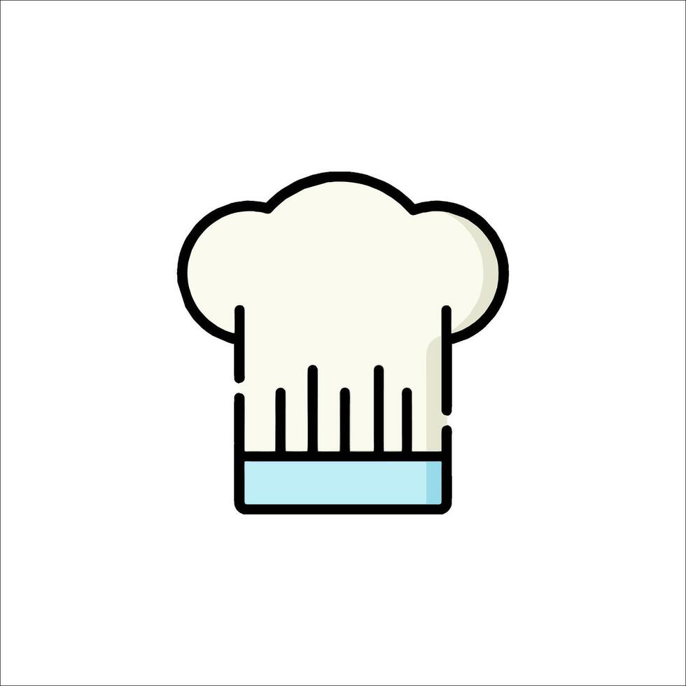 A chef hat icon on a white background vector