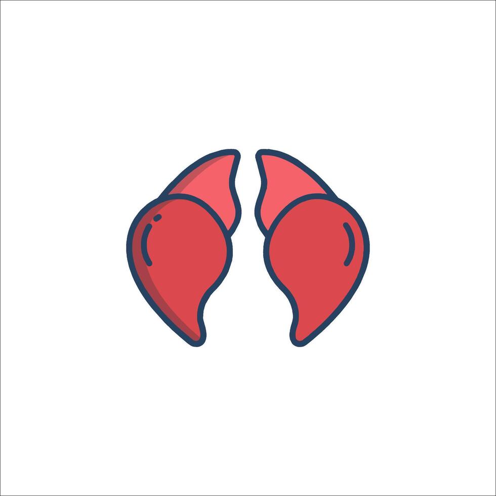 Liver icon isolated on white background vector