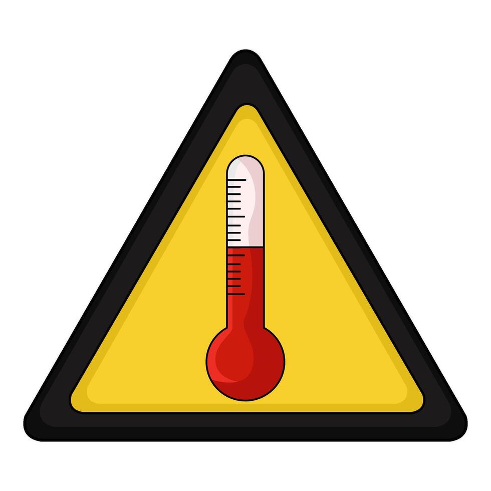 illustration of Dangerous Temperature vector
