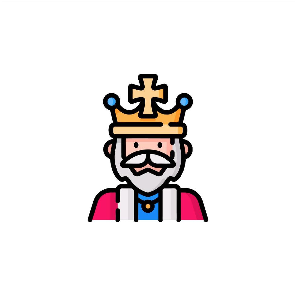 King of the world icon vector