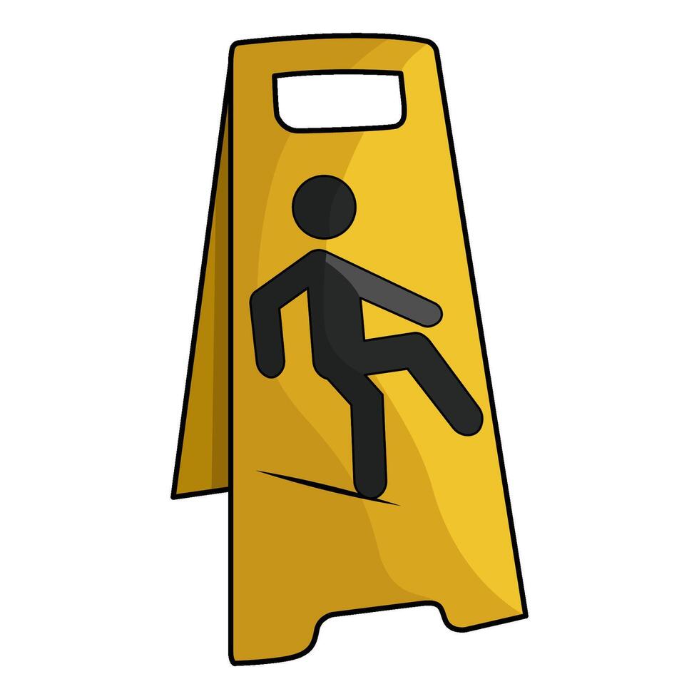 illustration of caution hazardous spill vector