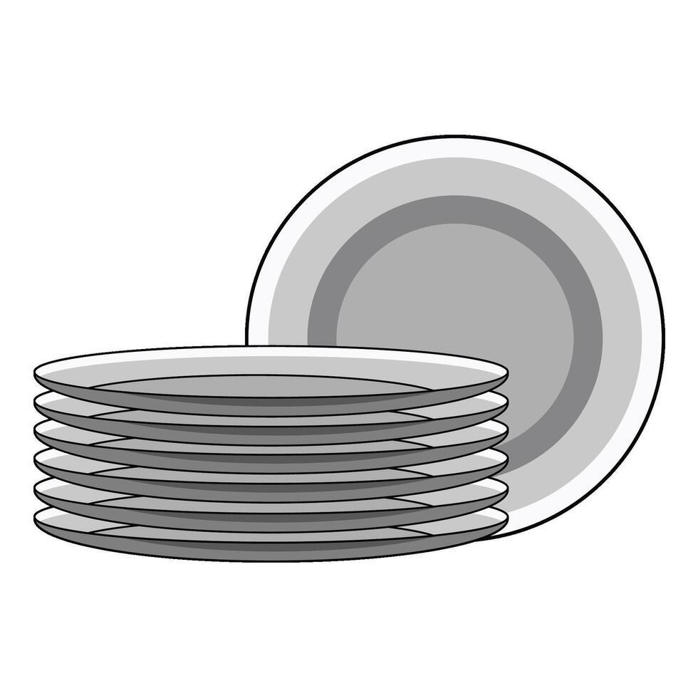 illustration of Clean Plates vector