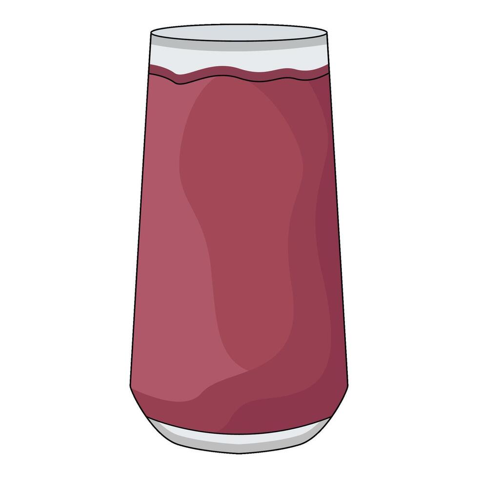 illustration of Smoothie Glass vector
