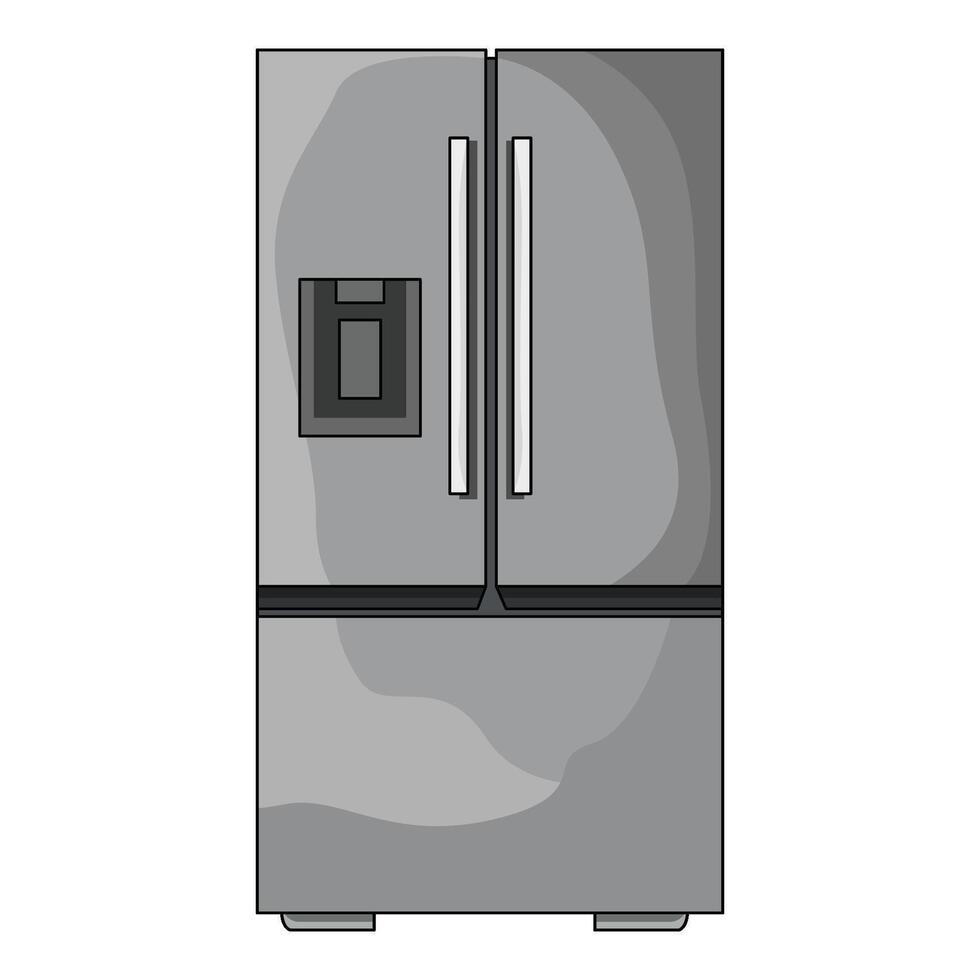 illustration of Refrigerator vector