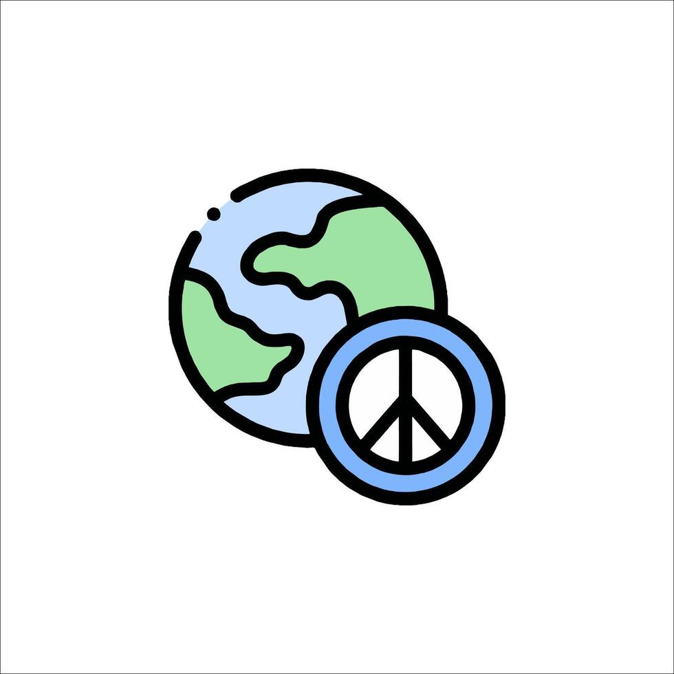 Peace symbol icon vector
