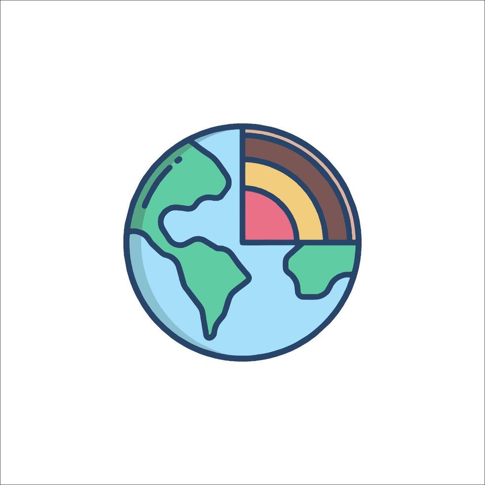 Earth day icon illustration vector
