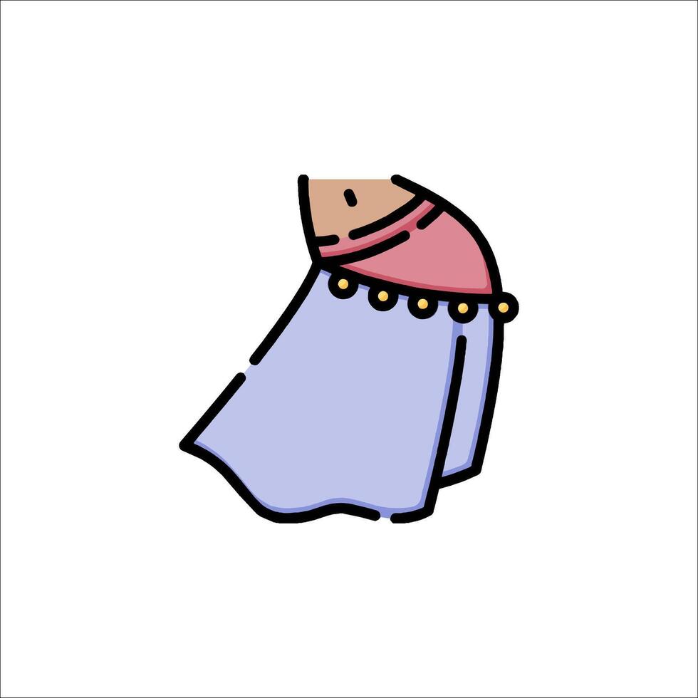 A cartoon character with a skirt on a white background vector