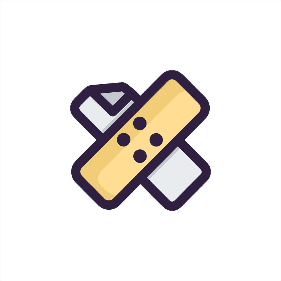 A bandage icon on a white background vector