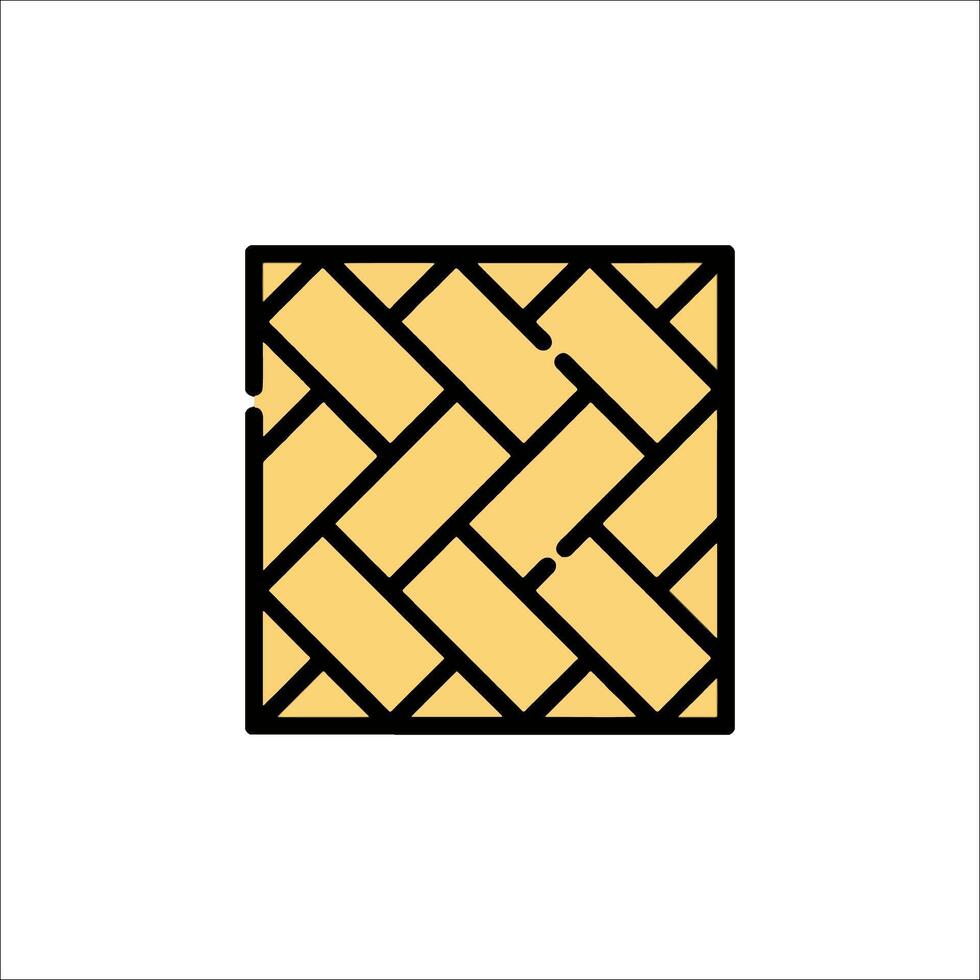 A square pattern with a yellow background vector