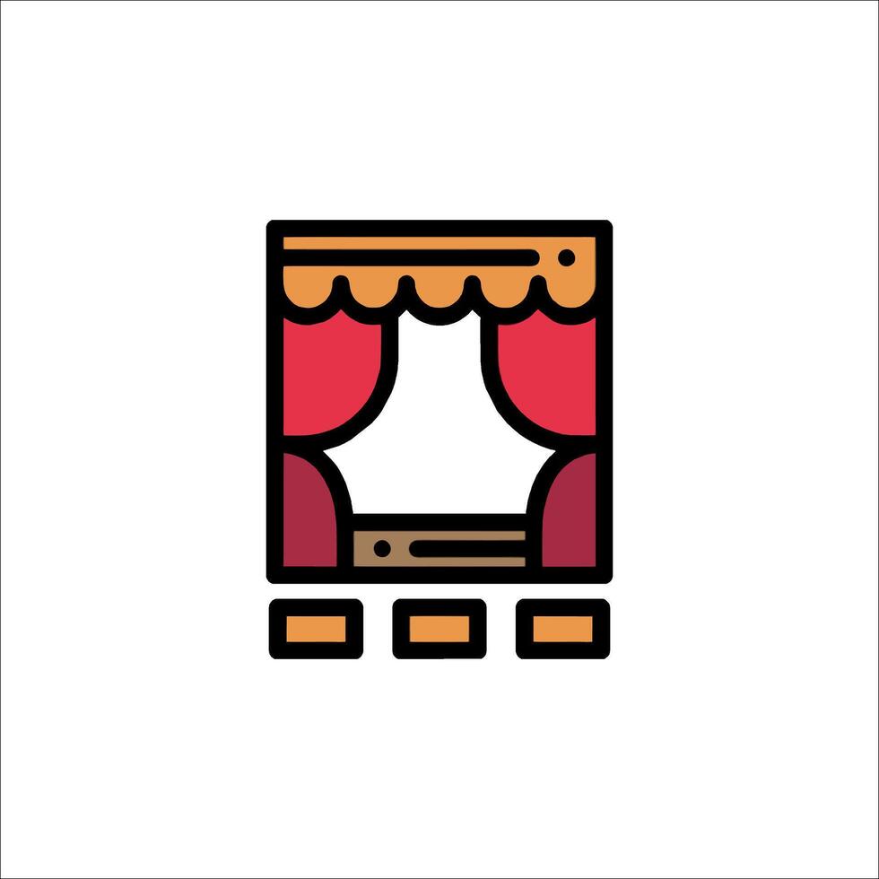 Theater icon illustration vector