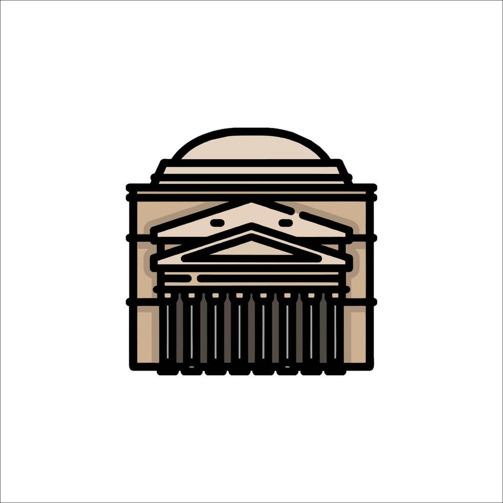 The national museum of the united states of america icon illustration vector