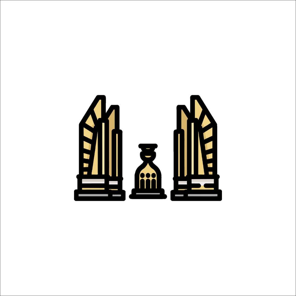 A gold and black logo for a company vector