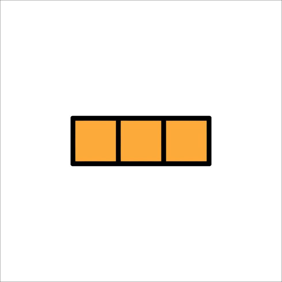 A square with four squares on it vector