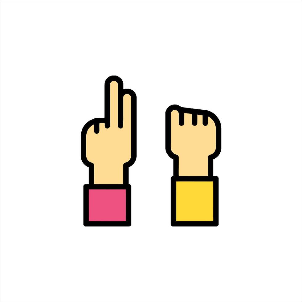 Two hands pointing up with one finger up vector