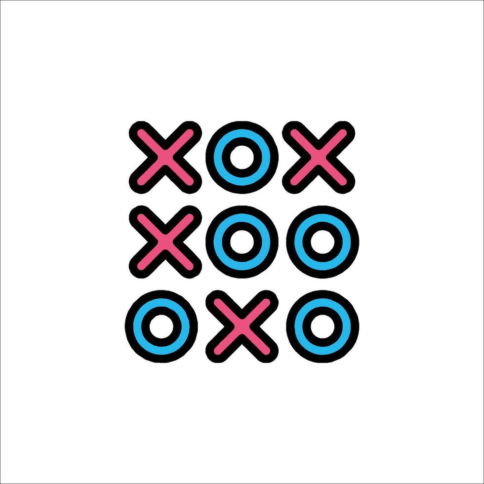 Xo game icon vector