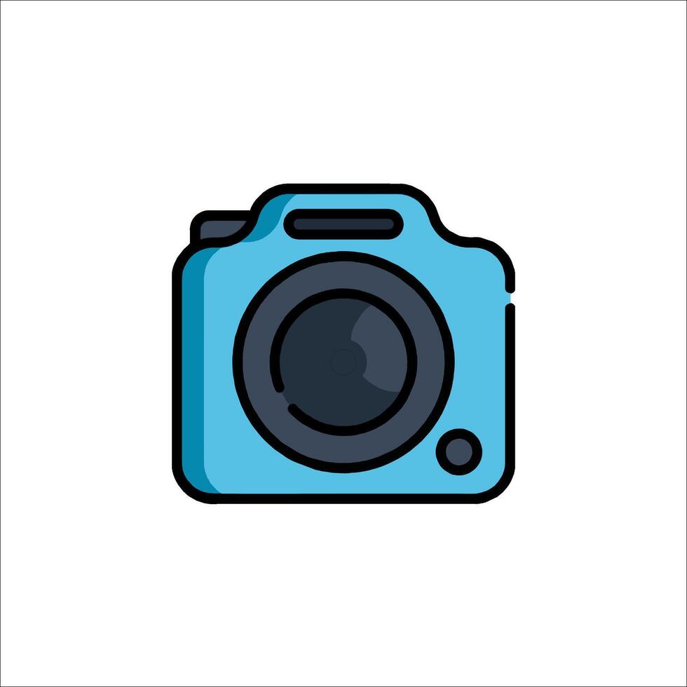 A camera icon on a white background vector