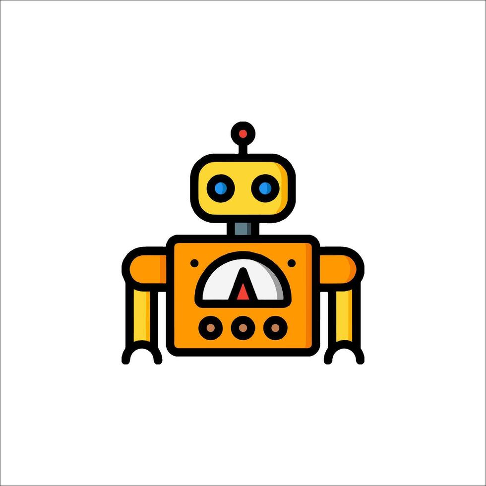 A robot icon on a white background vector