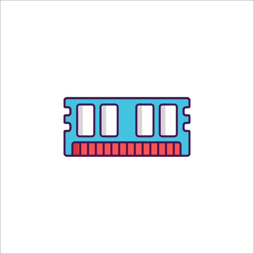 Memory card icon illustration vector