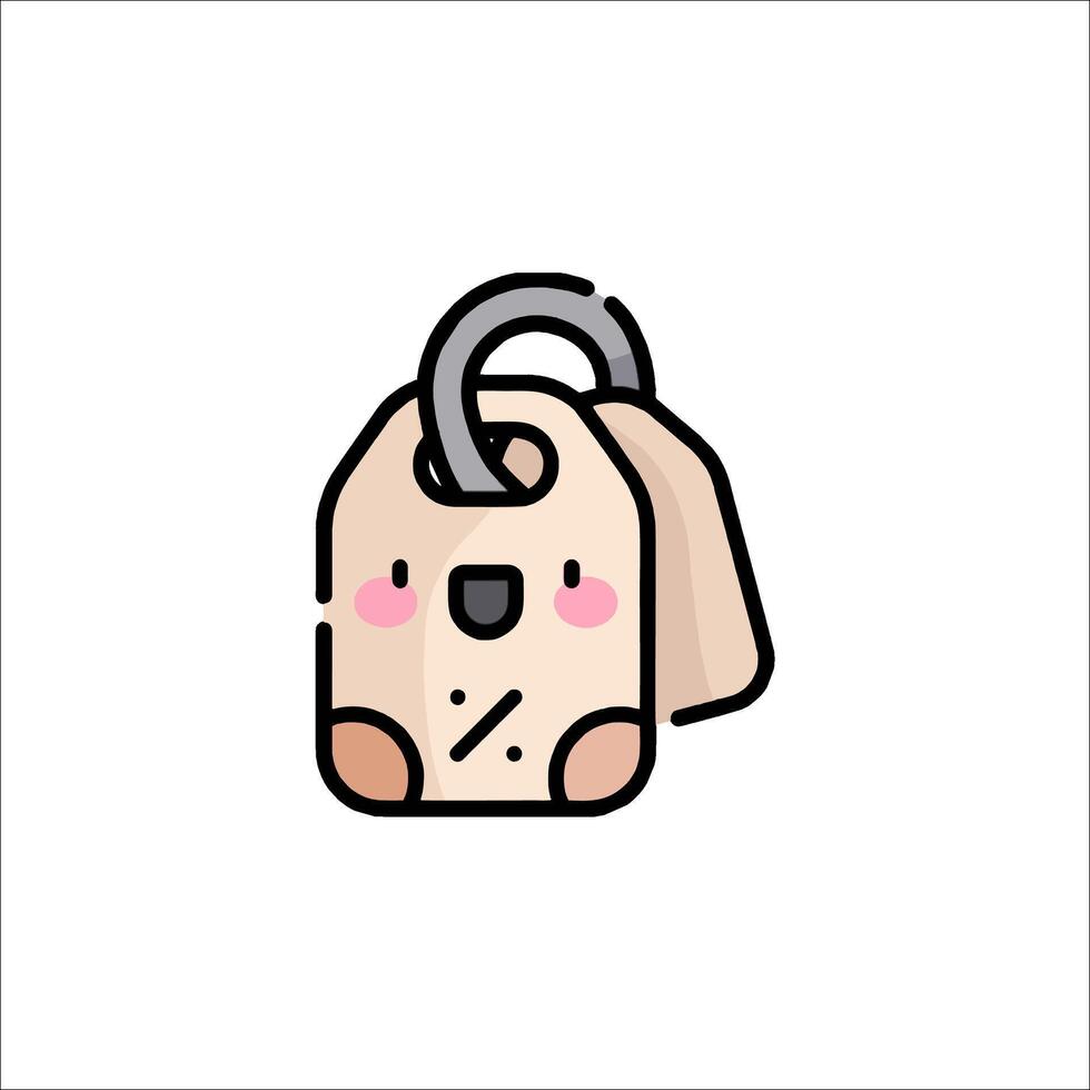 A cute little bag with a lock on it vector
