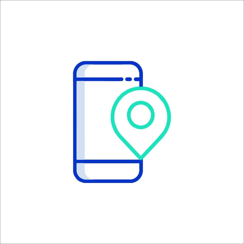 Mobile app icon illustration vector