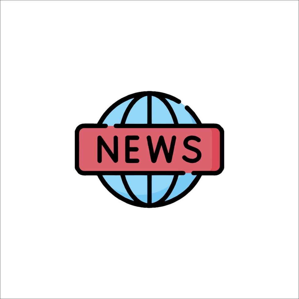 News globe icon illustration vector