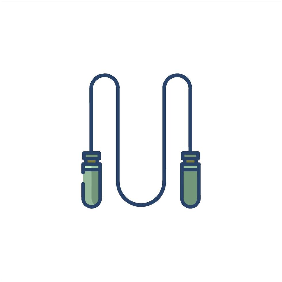 A pair of headphones with a cord connected to them vector