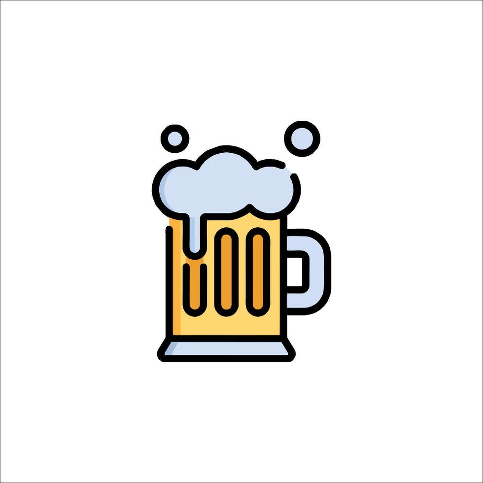 Beer icon on white background vector