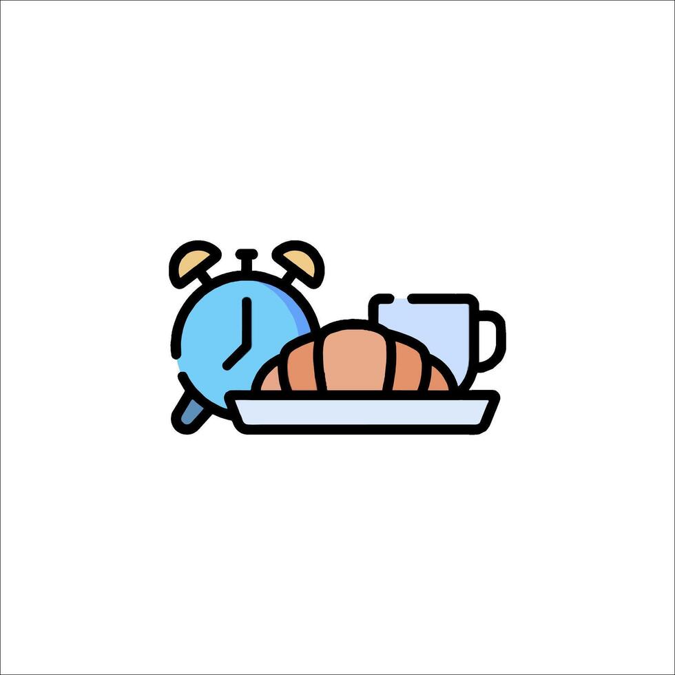 Breakfast icon illustration vector