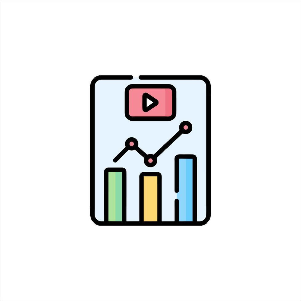 analytics icon illustration vector
